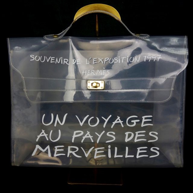 エルメス HERMES ビニールケリー ハンドバッグ クリア 不思議の