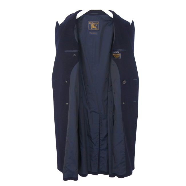 お*ゅ様 Burberrys ネイビー チェスターコート　カシミア Burberrys ネイビー チェスターコート カシミア 1537 美品 極上