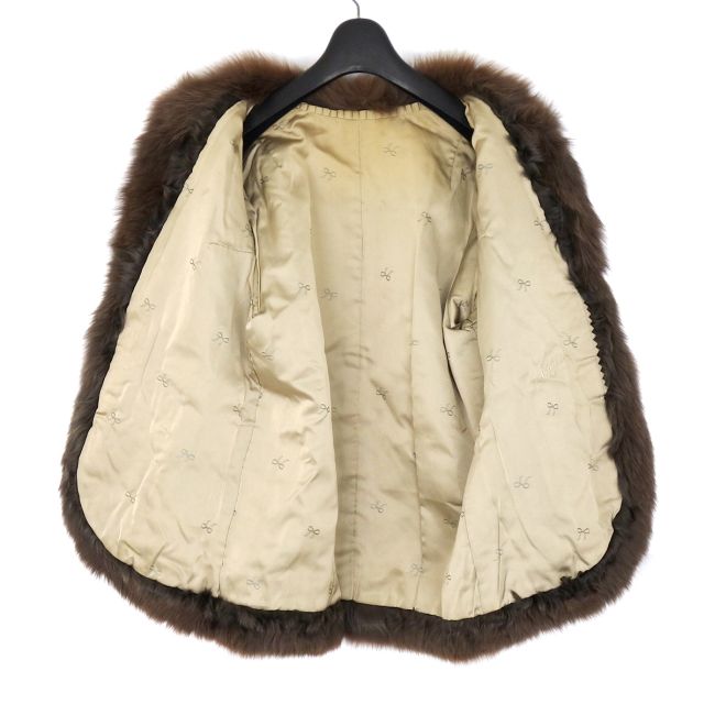 フォックス/ラム ファー FOX/LAMB FUR ハーフコート ミドル丈コート